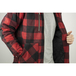 Veste matelassé carreaux bicolore ERABLE ROUGE NOIR - LMA LEBEURRE - 9260