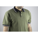 Polo maille pique MC LEWIS VERT OLIVE NOIR - LMA LEBEURRE - 9282