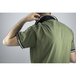 Polo maille pique MC LEWIS VERT OLIVE NOIR - LMA LEBEURRE - 9282