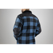 Veste matelassée carreaux bicolore CEDRE BLEU NOIR - LMA LEBEURRE - 9312