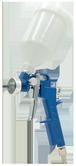 Pistolet peinture uni universel avec système à gravité godet 0,6l LACME - 301810
