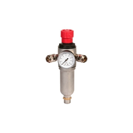 Epurateur Détendeur GM (mixte) 0-16bar débit 35m3/h Mano Ø500mm Entrée 1/2
