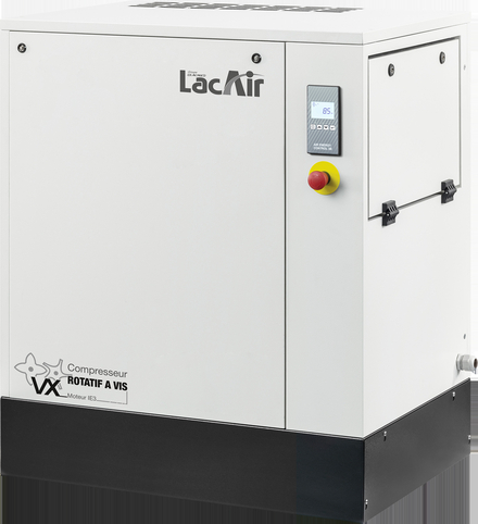Compresseur à vis vx 20 - 100,8 m³/h - bloc vis encapsulé, lubrifié - moteur 20 cv/15 kw LACME - 469121