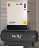 Compresseur à vis vx5,5/270 lt - 30,6 m³/h - bloc vis encapsulé, lubrifié - moteur 5,5 cv/4 kw LACME - 469355