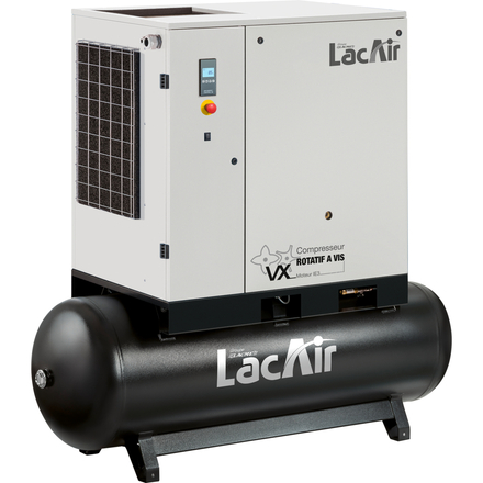 Compresseur à vis 500 l 20 cv 132,9 m³/h LACME VX 20S/500 LT - 469519