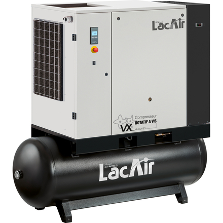Centrale à vis vx30/500 sc - 185,4 m³/h - bloc vis endurance, lubrifié - moteur 30 cv/22 kw - 400 v LACME - 469830