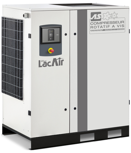 Compresseur à vis as61dr - 400 m³/h - bloc vis lubrifié direct - moteur 60 cv tri 400 v LACME - 469850