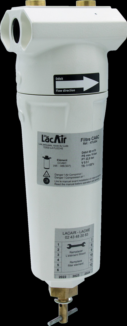 Filtre charbon actif ca6c - 60 m³/h - 1/2