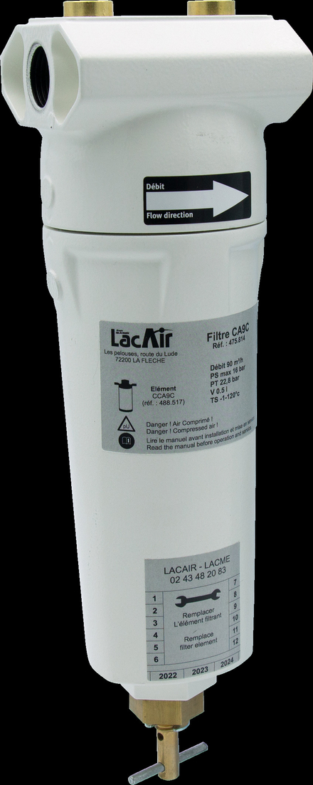 Filtre charbon actif ca9c - 90 m³/h - 1/2