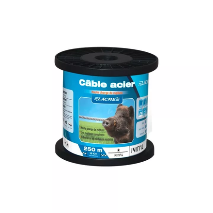 Câble acier Ø12 mm  12 brins Bobine 250 m - LACME - 633200