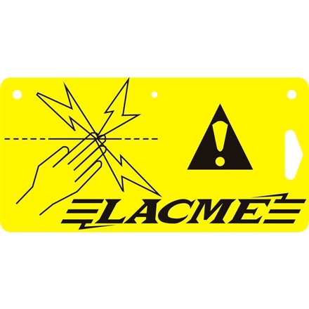 Plaque signaletique clôture - LACME - 665200