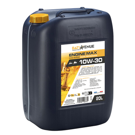 Huile moteur 10W30 - ENGINEMAX  - Bidon de 20L