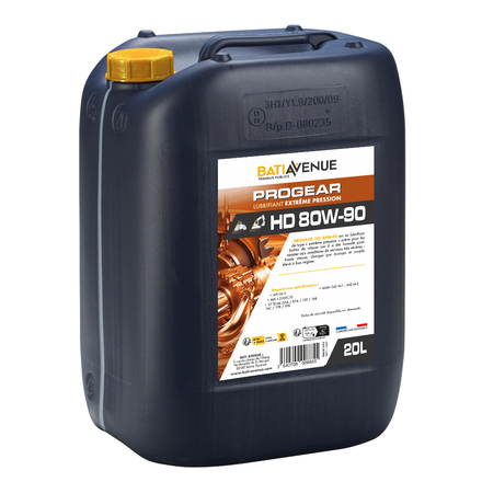 Huile 80W90 boite et pont - PROGEAR HD - bidon de 20L