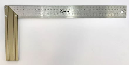 Equerre en acier inox et talon en alu rectifié 400mm MEDID - 2051