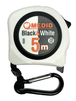 Mètre à ruban blanc Black & White 5m 28mm MEDID - 6528