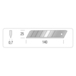 Conf 10 lames prof. 25x0 7mm METRICA - 49048