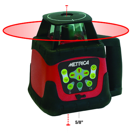 Bravo laser rotativo hv rouge METRICA - 61355