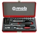 COFFRET DOUILLES METAL 29 PCS 1/4 6 PANS MOB - 0000983401