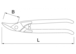 Cisaille bichantourneuse coupe à gauche 260 mm - MOB OUTILLAGE - 0521261101