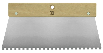 SPATULE A COLLE 30 CM DENTS CARREES 10X10X10 MONDELIN - 225000