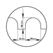 PLATOIR BIMAT DENTÉ 1/2 ROND LAME 45° - MONDELIN - 236681