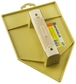 TALOCHE JAUNE POINTUE 18X27CM POIGNEE BOIS MONDELIN - 311132