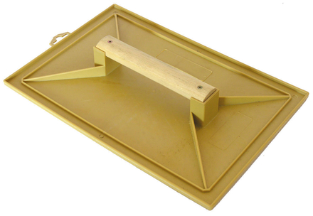 TALOCHE JAUNE 14X44CM POIGNEE BOIS MONDELIN - 311170