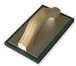 PLATOIR CAOUTCHOUC 21X13CM MANCHE BOIS MONDELIN - 316120