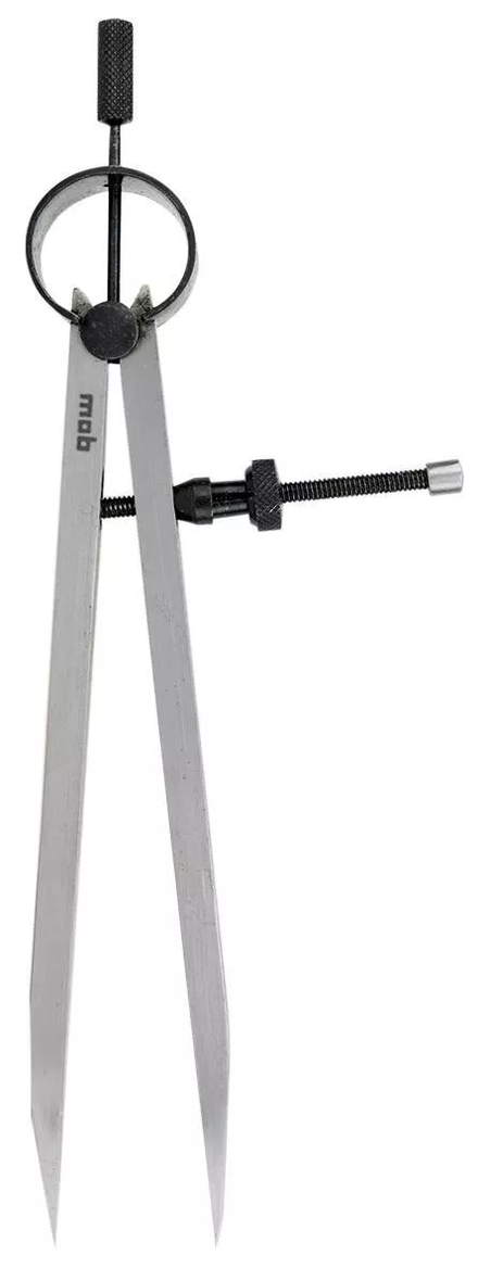 Compas de charpentier à ressort - Acier poli - 20 cm - STANLEY