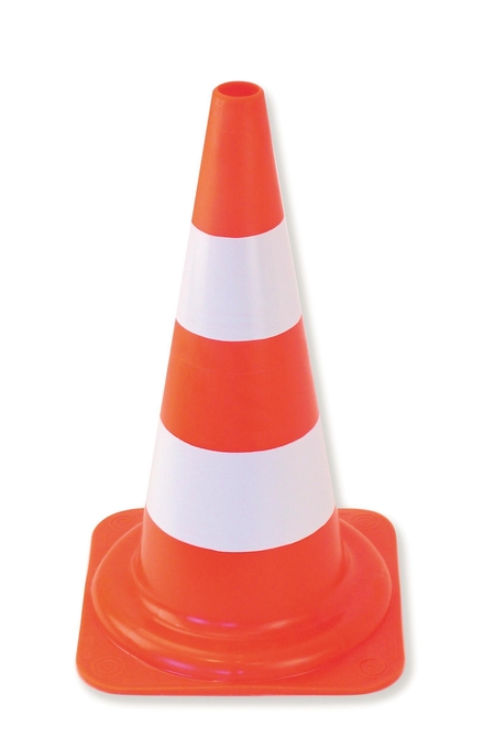 CONE DE SIGNALISATION 32 CM 1 BANDE BLANCHE MONDELIN - 801040