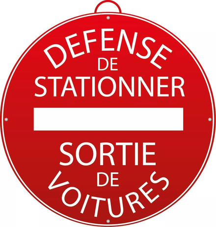 DEFENSE STATIONNER - SORTIE DE VOITURES MONDELIN - 802070