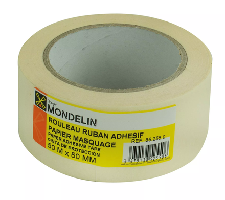 ROULEAURUBAN ADH.PAPIER MASQUAGE 50 M X 50 MM MONDELIN - 852550