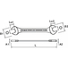 Clé à fourche 7x8 mm - MOB OUTILLAGE - 9005070001