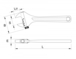 Clé à molette à écrou latéral 400-16'' - MOB OUTILLAGE - 9047370001