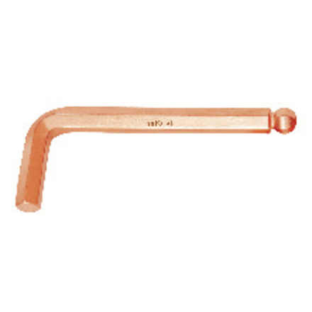 CLE MALE SPHERIQUE 6MM CUIVRE-BERYLIUM MOB - 9051060081