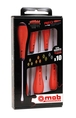 JEU 10 TOURNEVIS 6 FENTE+2 PH+2 PZ / REGLETTE MOB - 9128010001