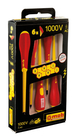 JEU DE 6 TOURNEVIS VDE (4 ELECT + 2 PZ) MOB - 9129500201