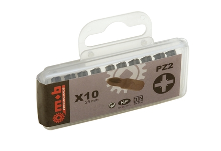 BOITE 10 EMBOUTS NUS 1/4 PZ3 MOB - 919C031401
