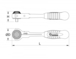Cliquet 1/2'' tête rotative 100 dents - MOB OUTILLAGE - 9202100001