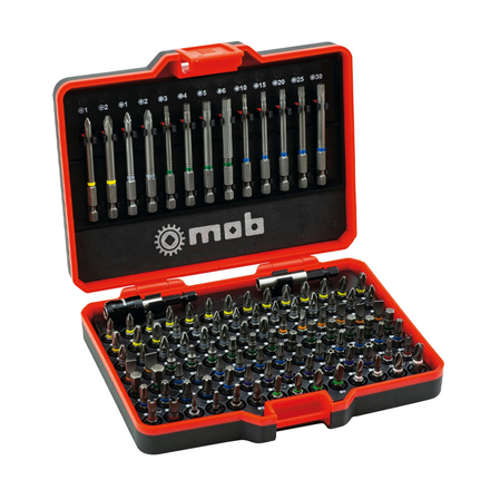 COFFRET 113 PIÈCES - 111 EMBOUTS DE VISSAGE+2 PORTE-EMBOUT - MOB OUTILLAGE - 9460113001