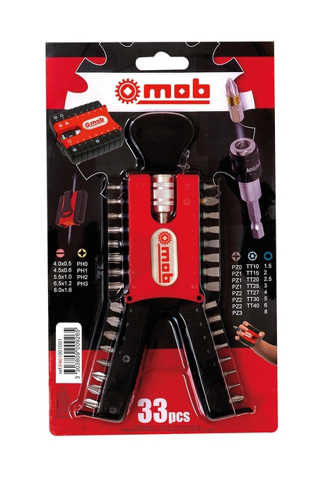 BOITE 32 EMBOUTS VISSAGE+PORTE-EMBOUT / COQUE MOB - 9461001001