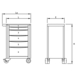 SERVANTE PROLINER 6 TIROIRS NOIRE 177 PIÈCES - MOB OUTILLAGE - 9514177601