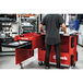 SERVANTE COCKPIT GARNIE ROUGE 190 PIÈCES MOUSSE - MOB OUTILLAGE - 9527190301