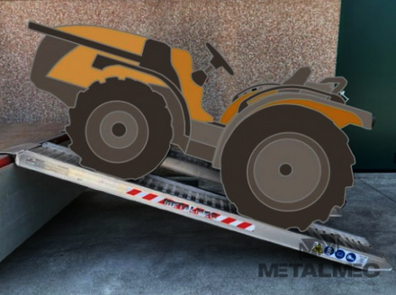 PAIRE DE RAMPES METALMEC 125 x360 x 2985 3435 Kg AVEC BORDS - MM126BL3630
