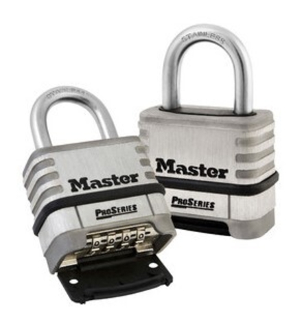 Cadenas 57mm Pro Series Inox à combinaison reprogrammable MASTERLOCK - 1174D