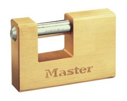 Cadenas en laiton massif d'une largeur de 76 mm MASTER LOCK 607EURD