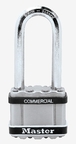 Cadenas Excell Inox 50mm à clé anse extra longue MASTERLOCK - M5LJSTS