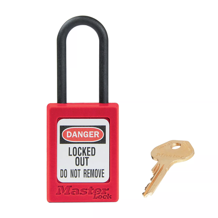 Cadenas Zenex - Anse en nylon - Clé différente MASTERLOCK - S32RED