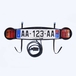 Plaque de signalisation pour porte vélo arrière - MOTTEZ - A063FDK