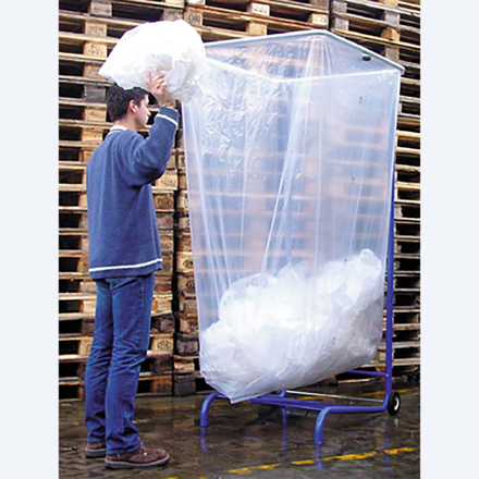 Support Sac Poubelle 1000-1500-2500 Litres Avec Roulettes  - MOTTEZ - B068C